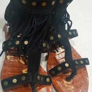 SOLD.  Sam Edelman size-9 flat suede shoes.  SOLD